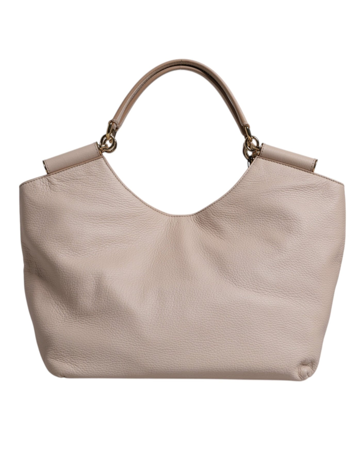 Dolce & Gabbana Hellrosa Hirschleder Logo-Plakette Tote Top Handle Bag