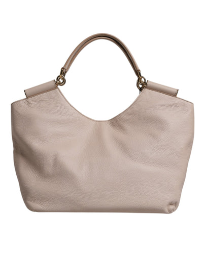 Dolce & Gabbana Hellrosa Hirschleder Logo-Plakette Tote Top Handle Bag