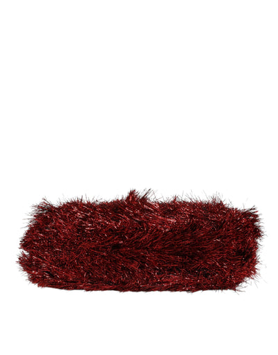 Dolce & Gabbana Rot Gold Kette VANDA Tinsel Crystals Abend Clutch Bag