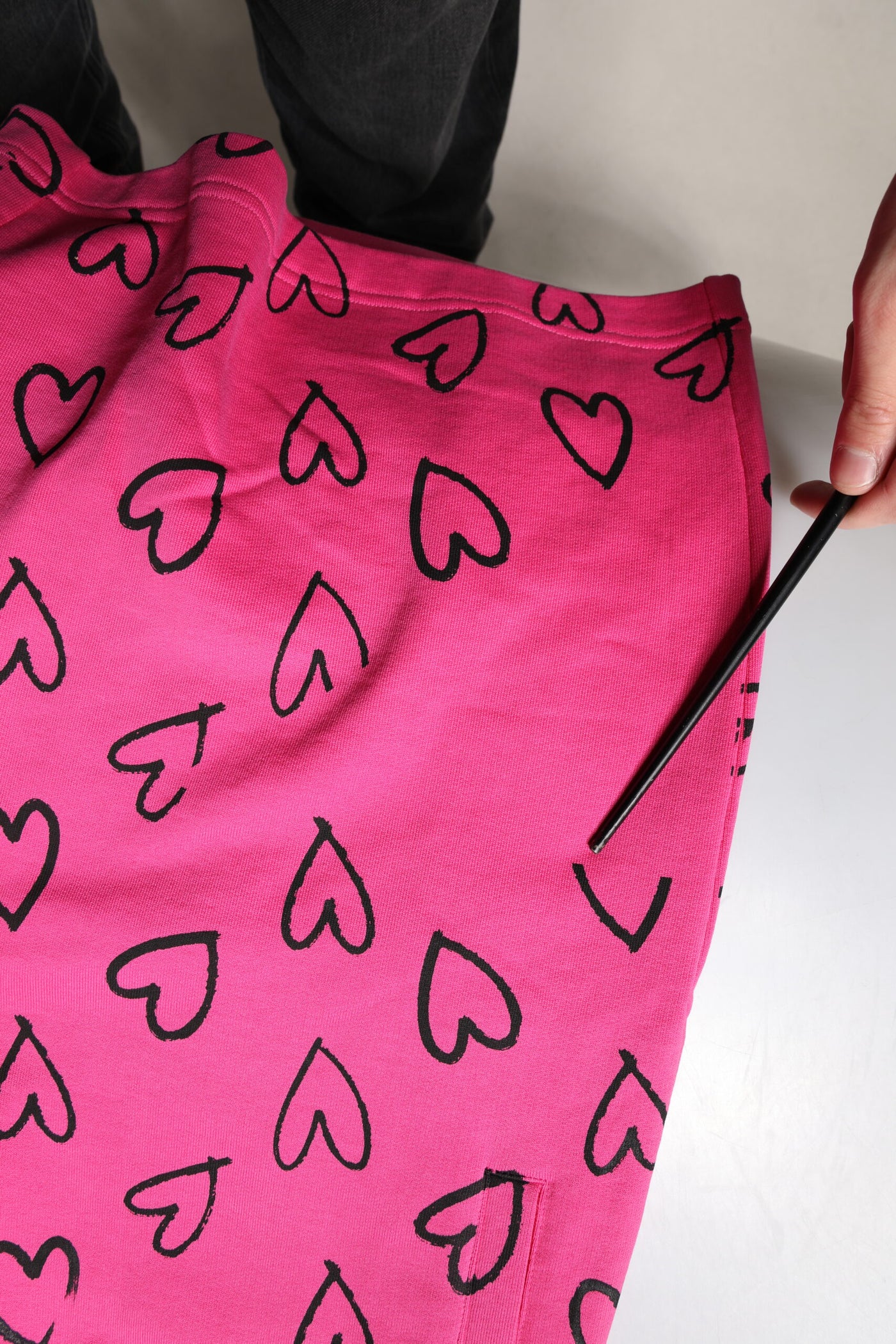 Dolce & Gabbana Rosa Bermuda-Shorts mit Herz-Print aus Baumwolle