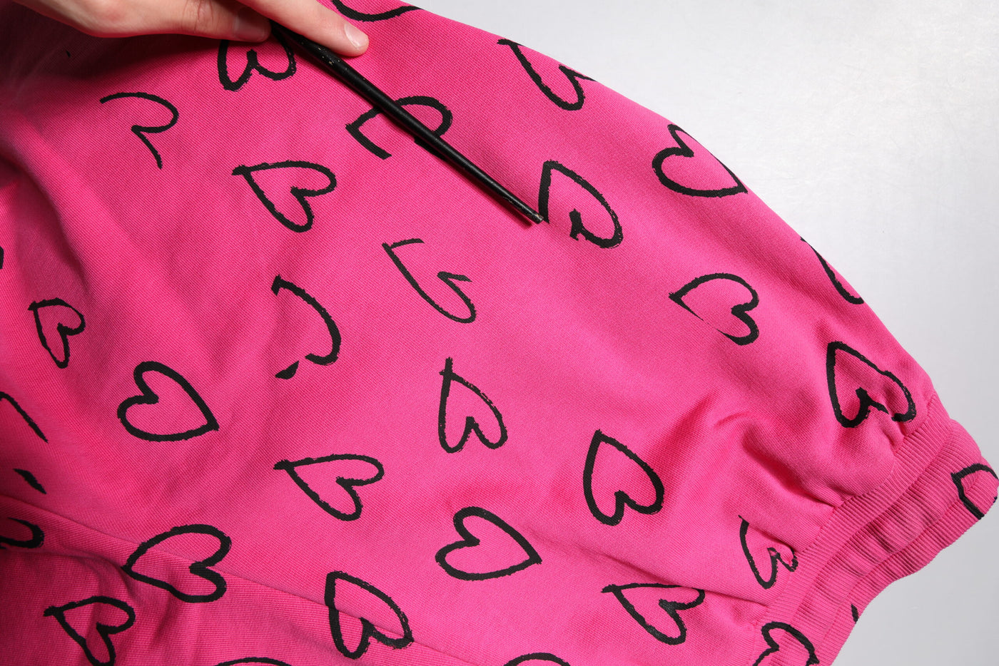 Dolce & Gabbana Rosa Bermuda-Shorts mit Herz-Print aus Baumwolle
