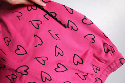 Dolce & Gabbana Rosa Bermuda-Shorts mit Herz-Print aus Baumwolle