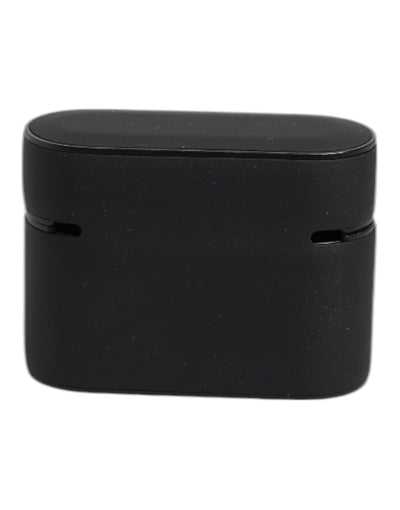 Dolce & Gabbana Schwarz Orange Silikon geprägte Logo Airpods Fall