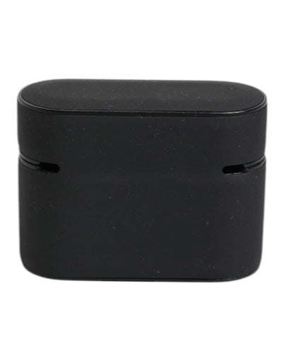 Dolce & Gabbana Schwarz Orange Silikon geprägte Logo Airpods Fall