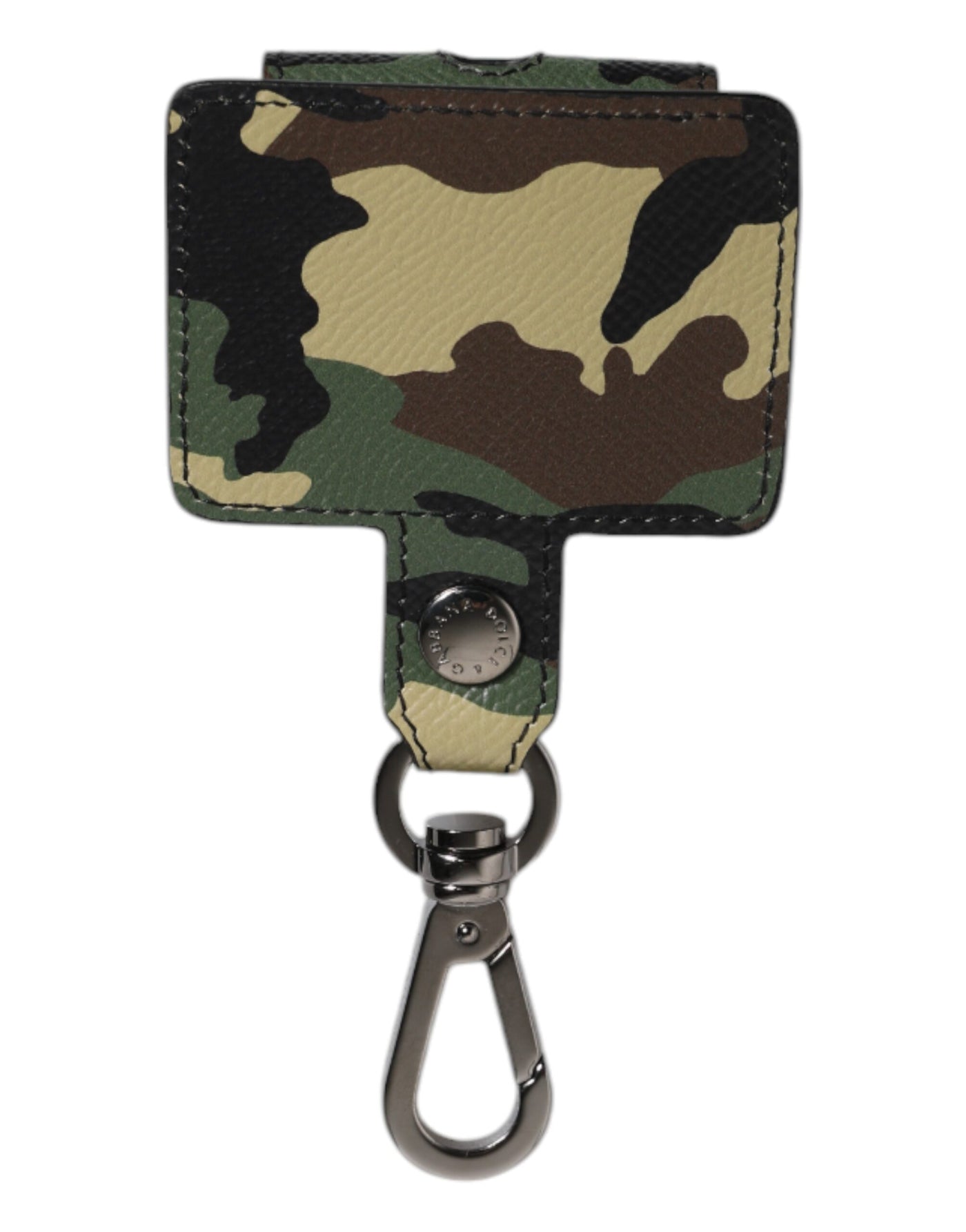 Dolce & Gabbana Multicolor Camouflage Leder Airpods Tasche