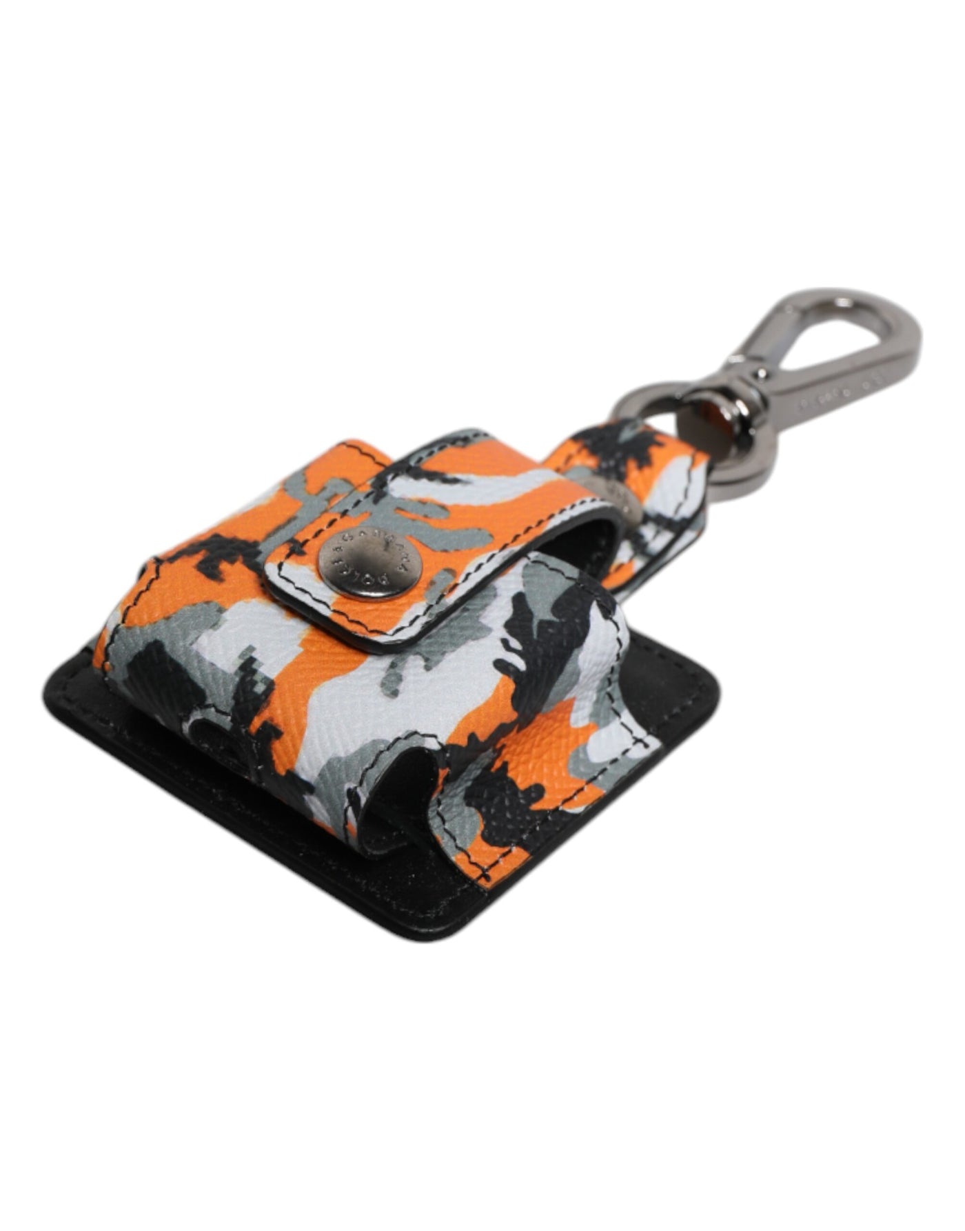 Dolce & Gabbana Multicolor Camouflage Leder Airpods Tasche