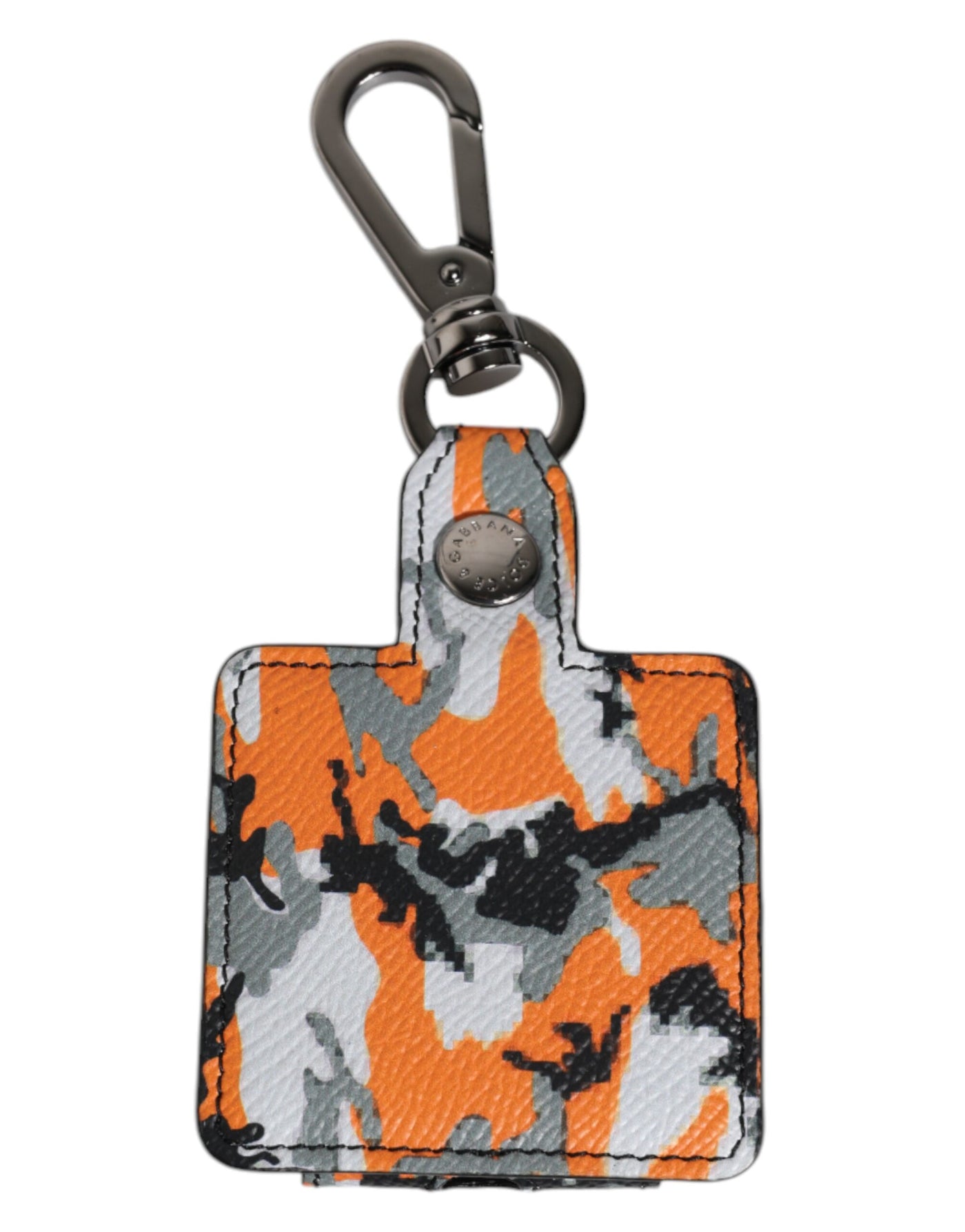 Dolce & Gabbana Multicolor Camouflage Leder Airpods Tasche
