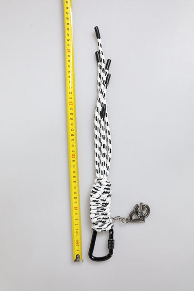 Dolce & Gabbana Multicolor Tape String DG Logo Schlüsselanhänger Polyester Schlüsselring