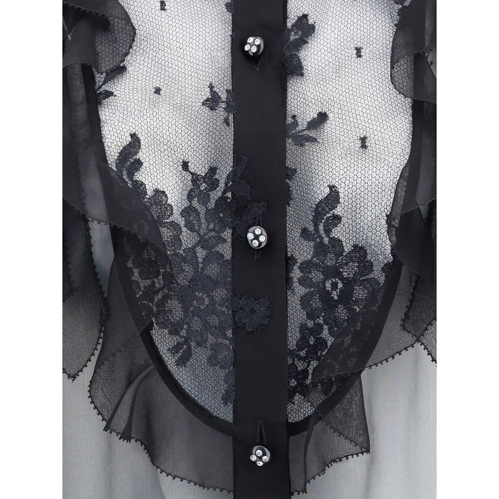 Valentino Chiffon-Hemd