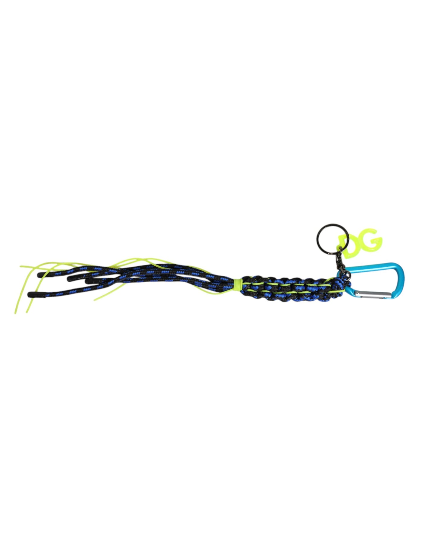 Dolce & Gabbana Multicolor Tape String DG Logo Schlüsselanhänger Polyester Schlüsselring