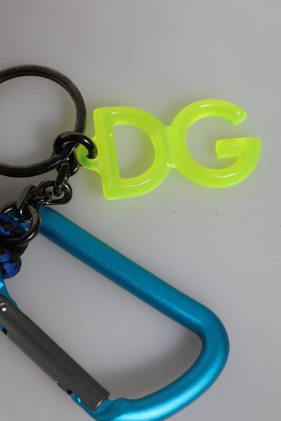 Dolce & Gabbana Multicolor Tape String DG Logo Schlüsselanhänger Polyester Schlüsselring