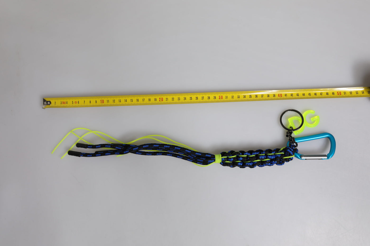 Dolce & Gabbana Multicolor Tape String DG Logo Schlüsselanhänger Polyester Schlüsselring