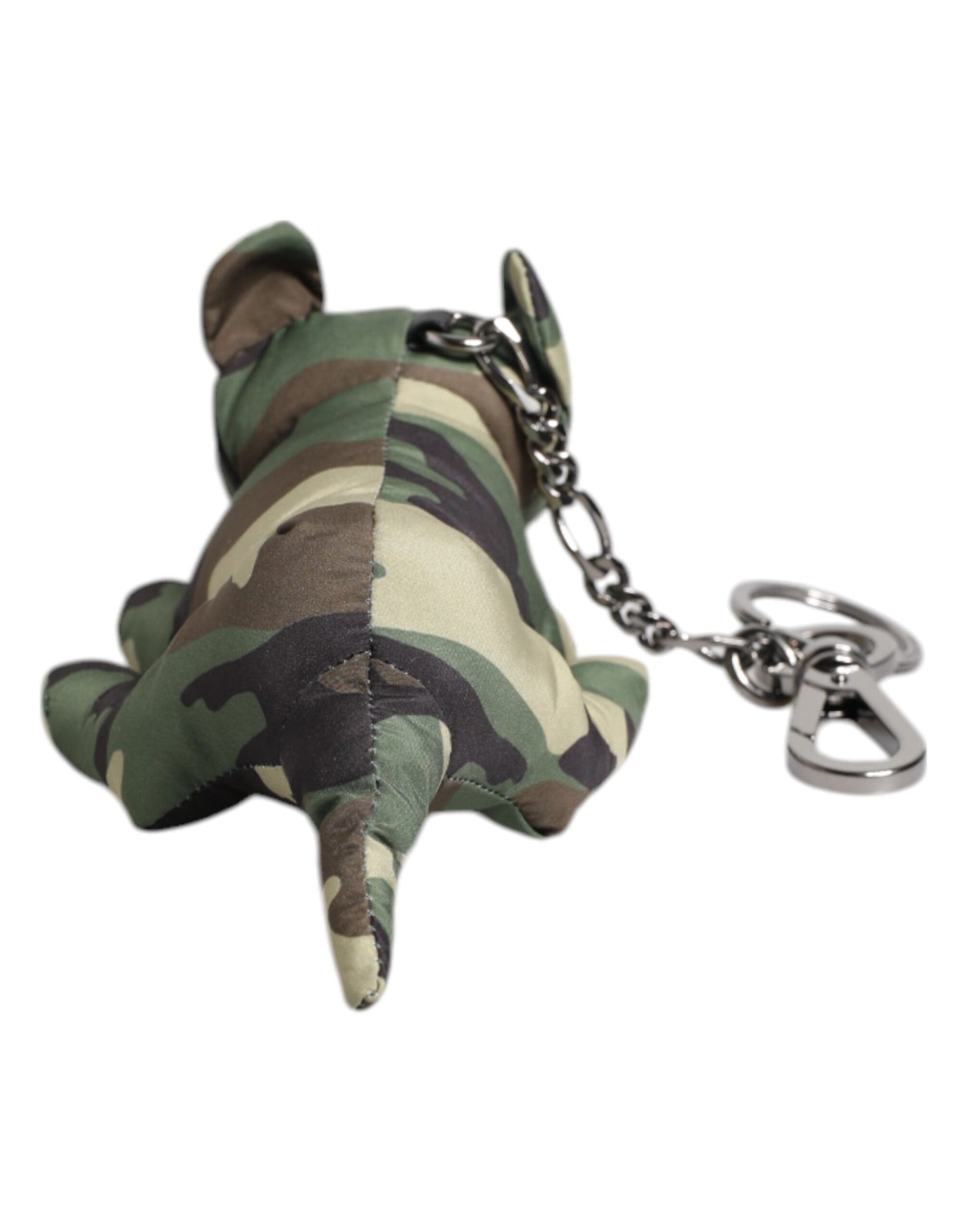 Dolce & Gabbana Multicolor Camouflage Tier Silhouette Schlüsselanhänger Schlüsselring