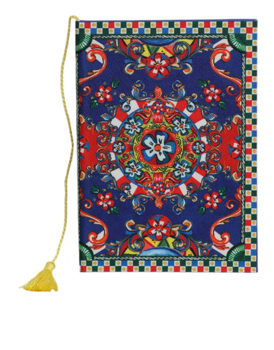 Dolce & Gabbana Multicolor Polyester Carretto Siciliano Druck Notizbuch