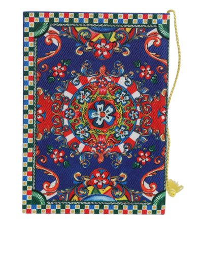 Dolce & Gabbana Multicolor Polyester Carretto Siciliano Druck Notizbuch