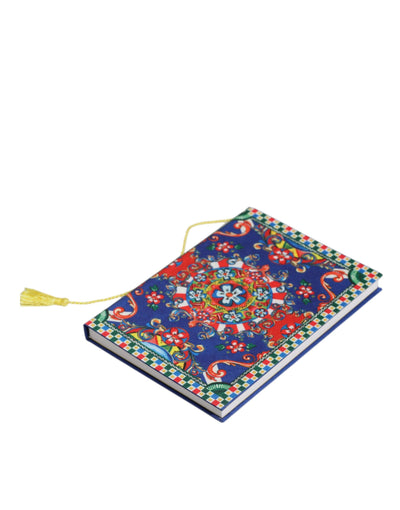 Dolce & Gabbana Multicolor Polyester Carretto Siciliano Druck Notizbuch