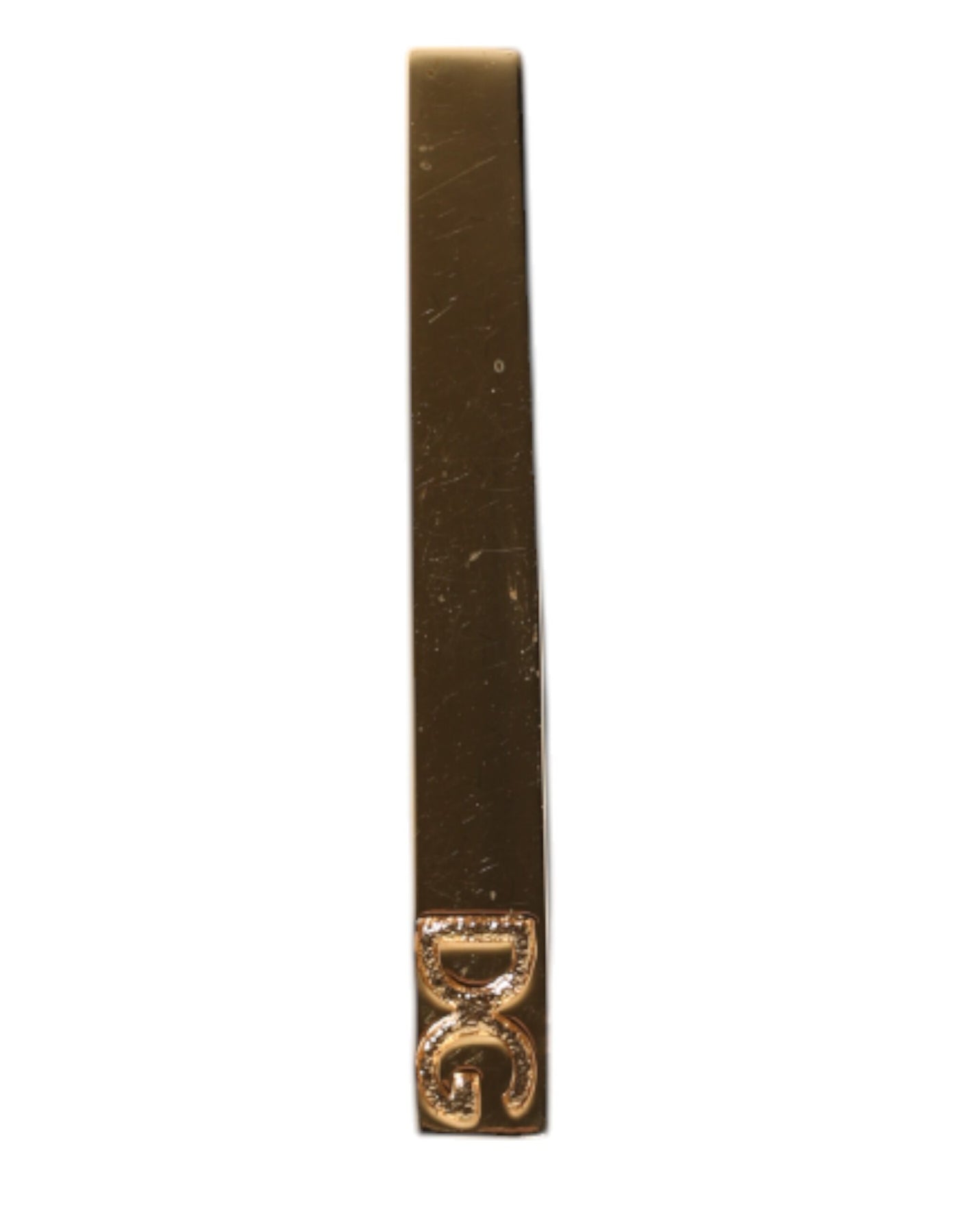 Dolce & Gabbana Goldton Messing Logo Krawattenklammer Bar
