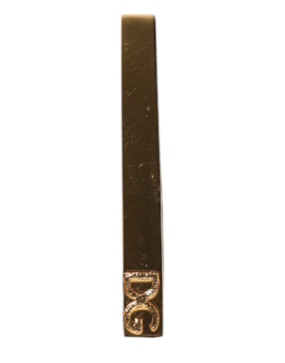 Dolce & Gabbana Goldton Messing Logo Krawattenklammer Bar
