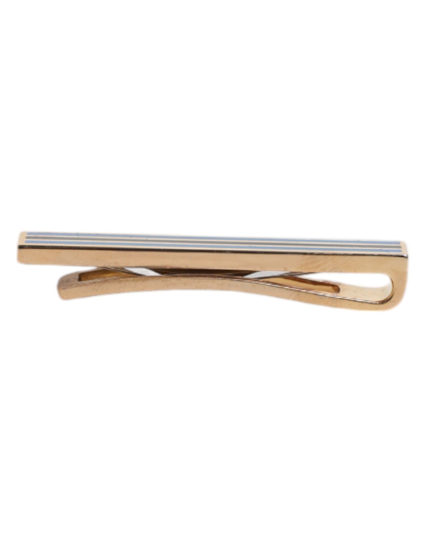 Dolce & Gabbana Goldton Messing Logo Krawattenklammer Bar