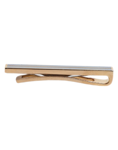 Dolce & Gabbana Goldton Messing Logo Krawattenklammer Bar