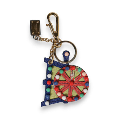Dolce & Gabbana Multicolor Gold Ton Carretto Schlüsselanhänger Schlüsselring