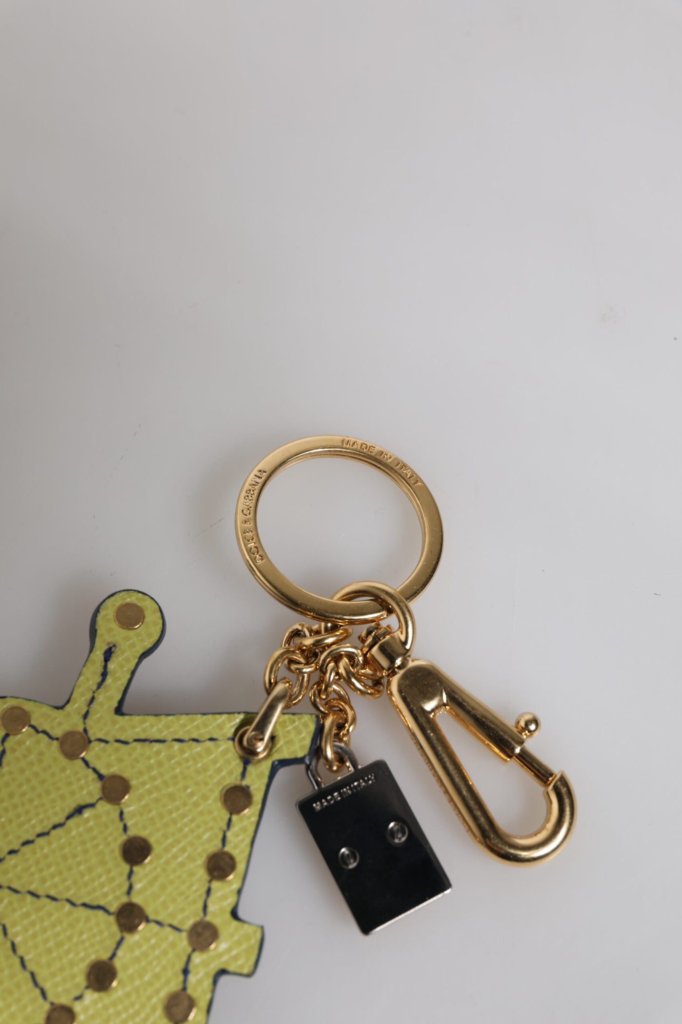 Dolce & Gabbana Multicolor Gold Ton Carretto Schlüsselanhänger Schlüsselring