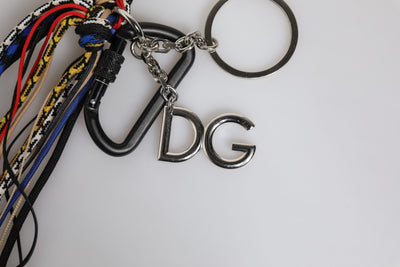 Dolce & Gabbana Multicolor Geflochtenes Seil Logo Tasche Schulterriemen