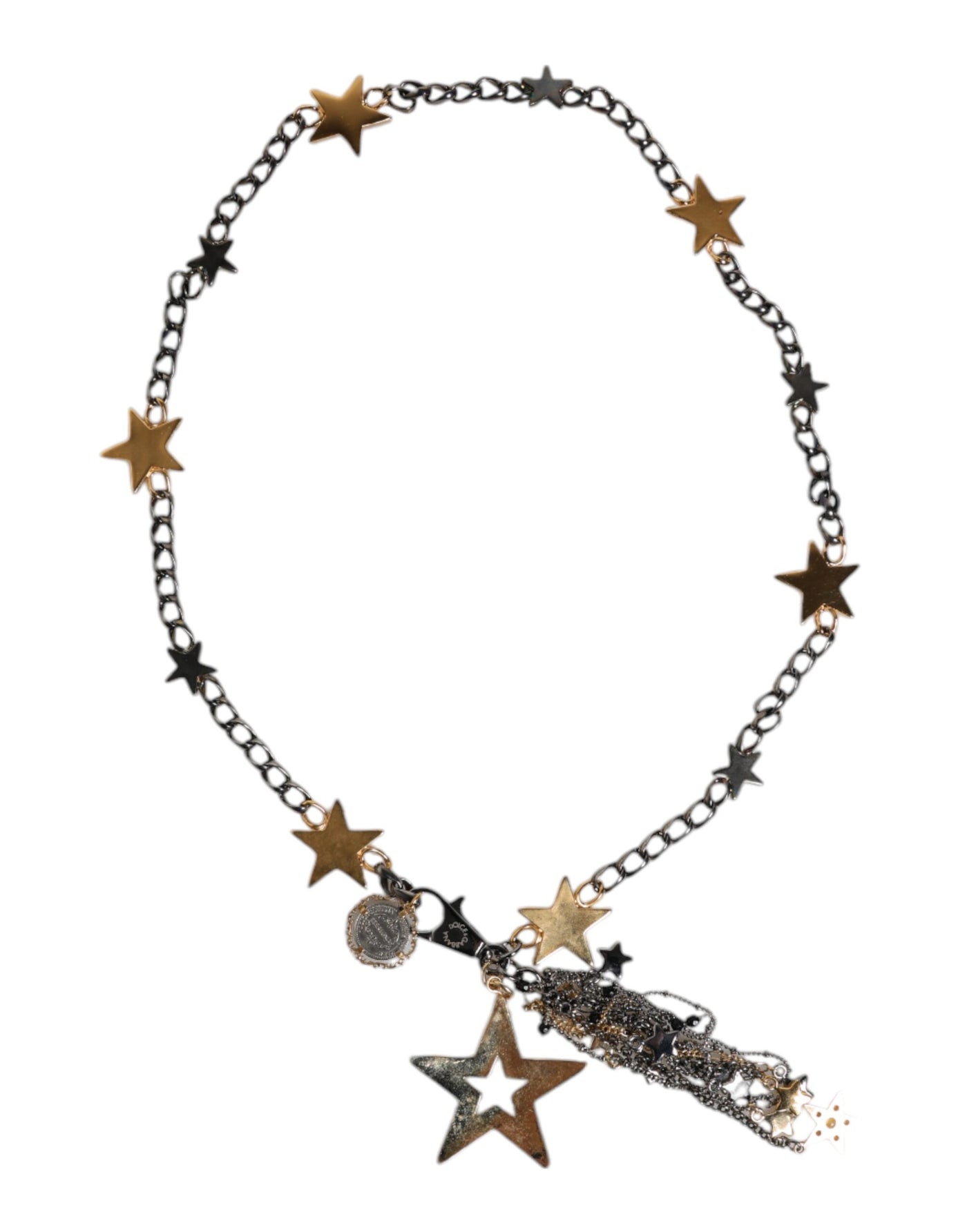 Dolce & Gabbana Silber Gold Messing verschönert Taille Kette Gürtel