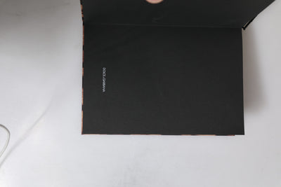 Dolce & Gabbana Braun Schwarz Polyester Leopard Logo Print Kleines Notizbuch