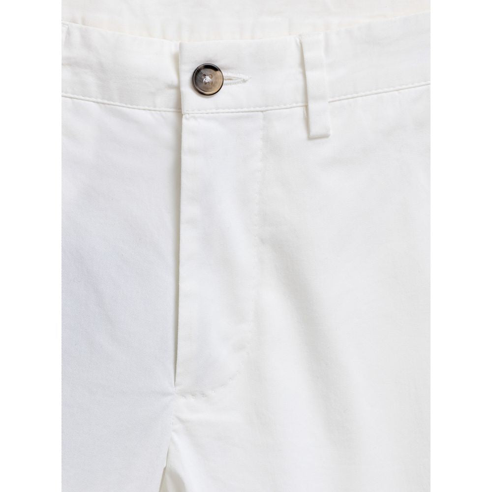 Dolce & Gabbana Weiße Baumwoll-Bermudas
