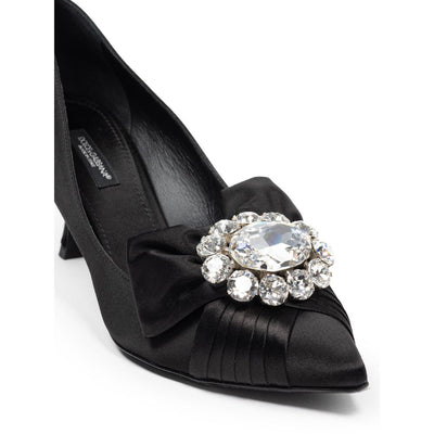 Dolce & Gabbana Schwarzer Viskose-Pumps