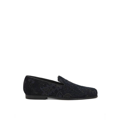 Etro Blaue Leder-Slipper