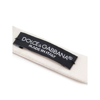 Dolce & Gabbana Weiße Seidenschleife