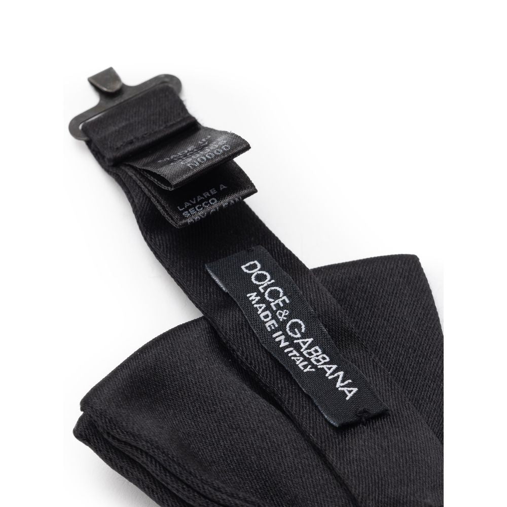 Dolce & Gabbana Schwarzer Seidenbowty