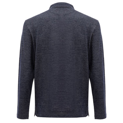 Corneliani Polohemd aus blauer Wolle