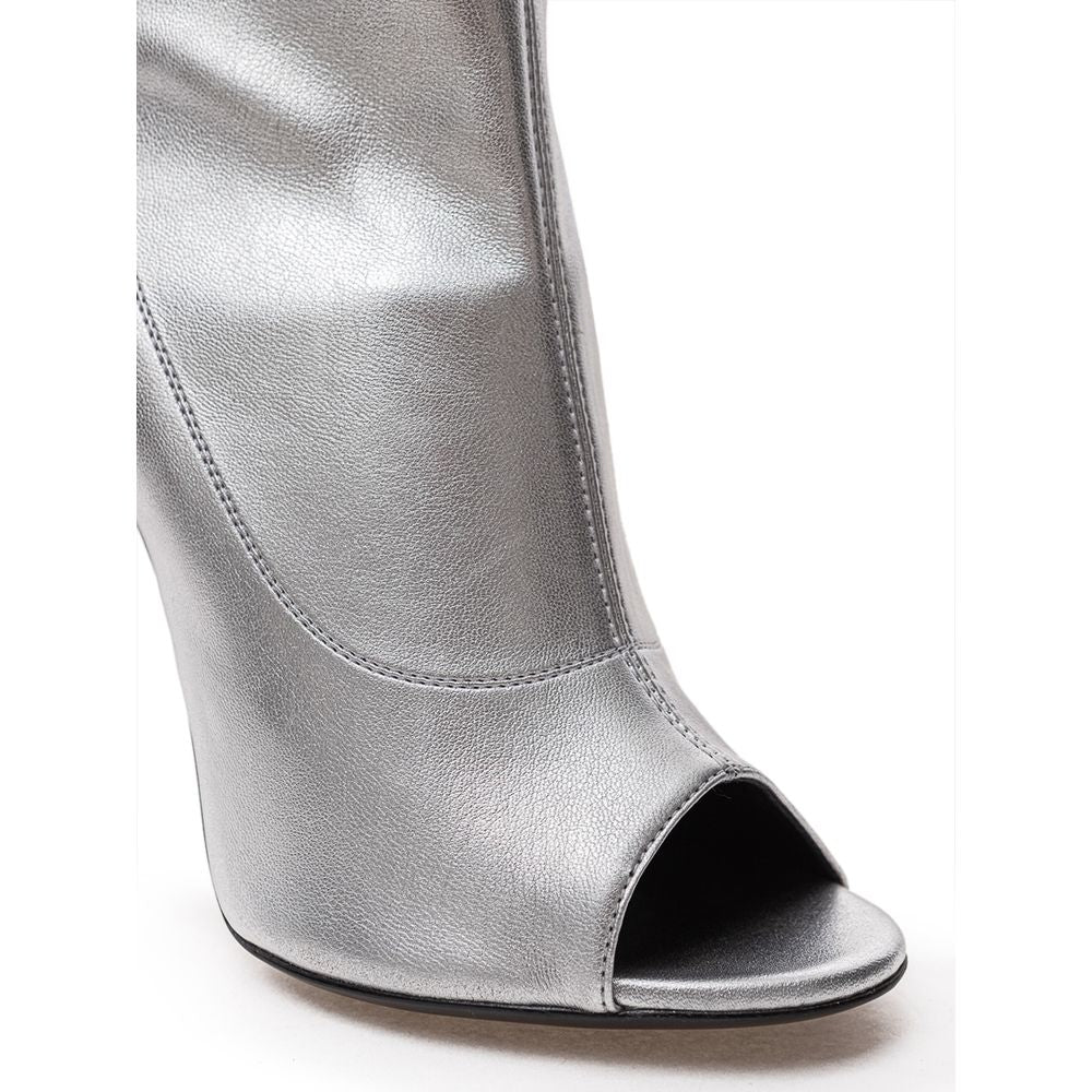 Giuseppe Zanotti Graue Lederstiefel