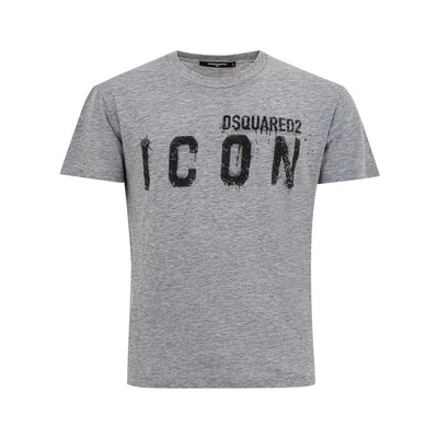 Dsquared² Elegantes graues Baumwoll-T-Shirt für stilvolle Männer