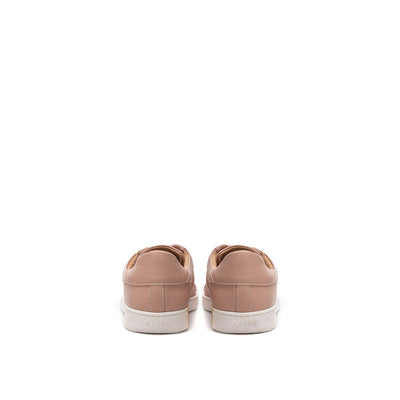 Bally Elegante rosa Baumwoll-Leder-Sneakers