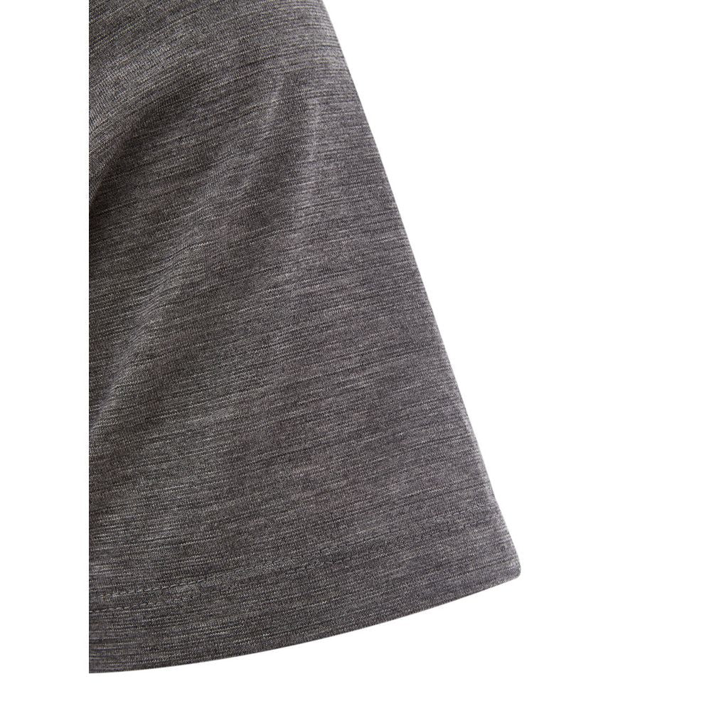 Lardini Elegantes graues Designer T-Shirt aus Wolle