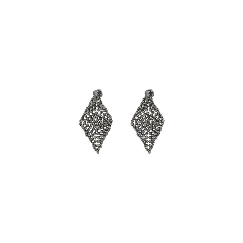 Brunello Cucinelli Facettierte Silber-Ohrringe