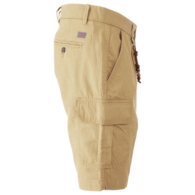 Yes Zee Beigefarbene Baumwollshorts