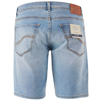 Yes Zee Hellblaue Baumwolle Herren Bermuda Short