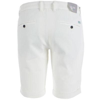 Yes Zee Weiße Baumwollshorts