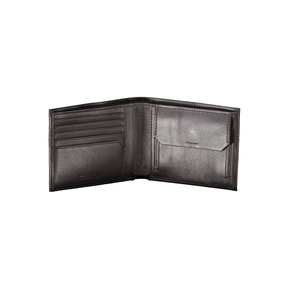 Calvin Klein Elegante Brieftasche aus Leder mit zwei Fächern