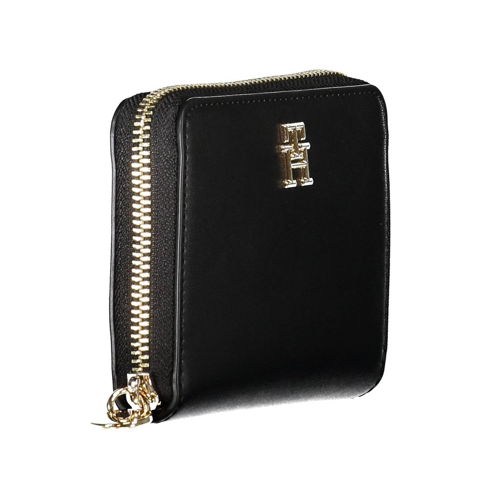 Tommy Hilfiger Schwarzes Polyethylen Portemonnaie für Frauen