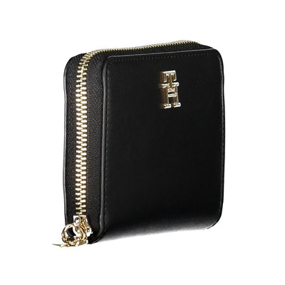 Tommy Hilfiger Schwarzes Polyethylen Portemonnaie für Frauen