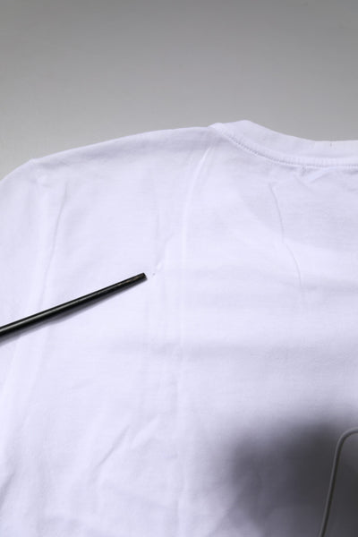 Dolce & Gabbana Weißes Kurzarm-Rundhals-T-Shirt