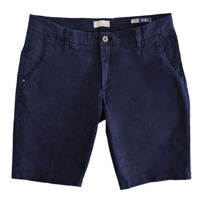 Yes Zee Blaue Baumwollshorts