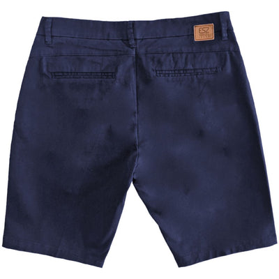 Yes Zee Blaue Baumwollshorts
