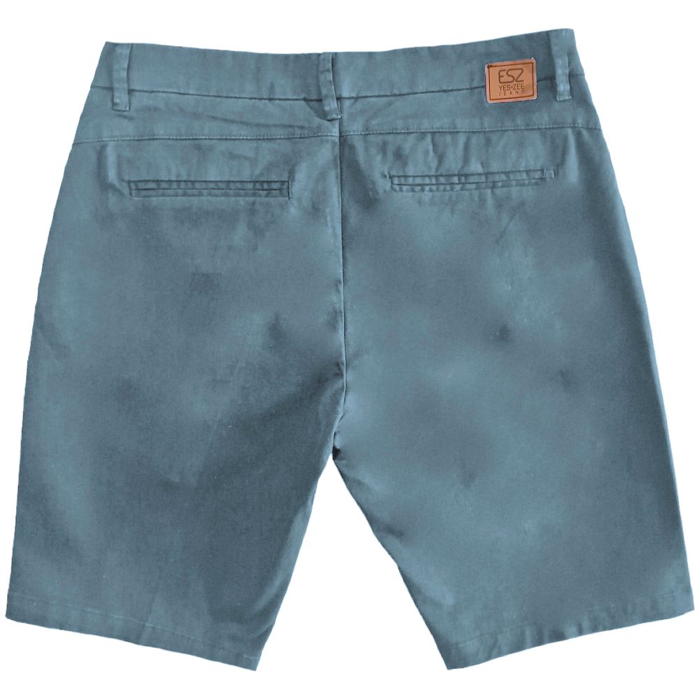 Yes Zee Hellblaue Baumwolle Herren Bermuda Short